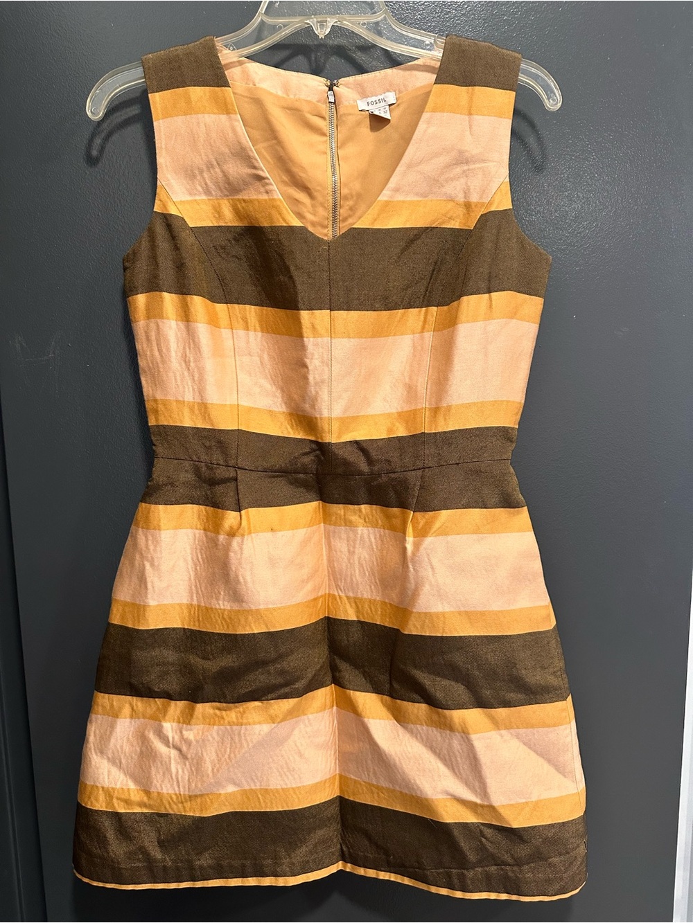 Fossil v-neck sheath dress women’s sz 2